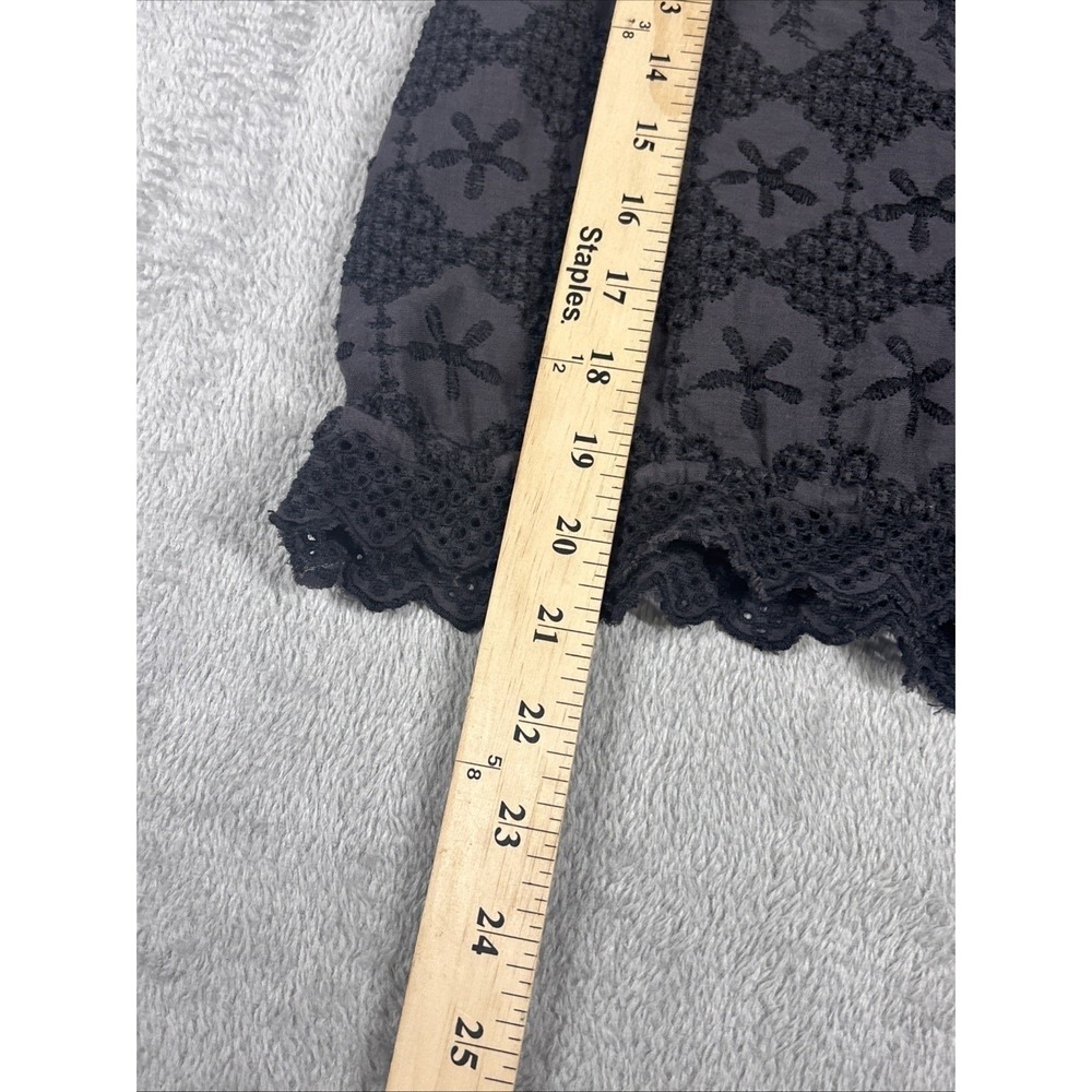 American Eagle Outfitters Dark Gray Front Tie Lace Tank Top Women's Size XS - Picture 4 of 7